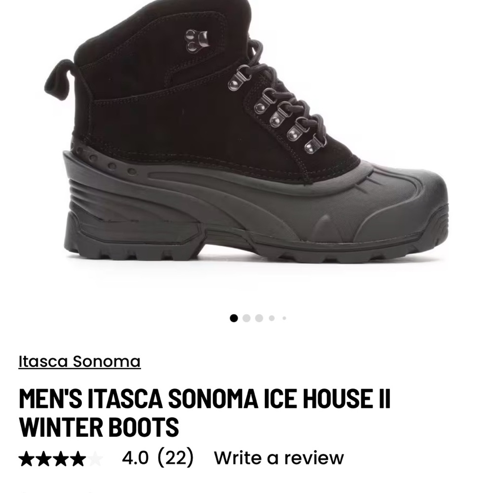 Itasca Sonoma Black Winter Boots